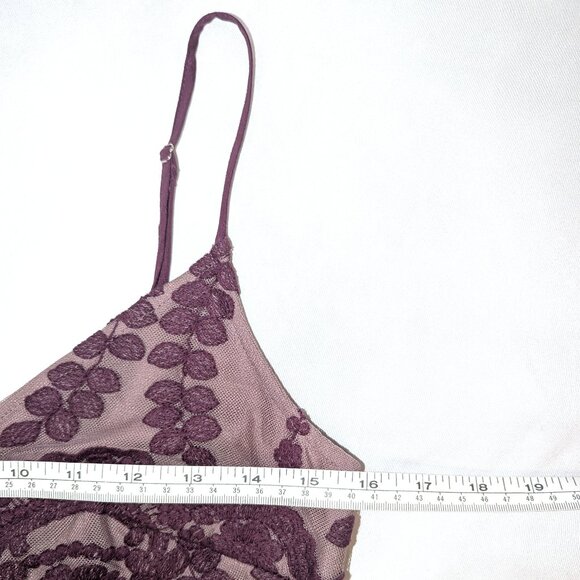 Altar’d State | Plum Purple Apololina Lace Mesh Overlay Maxi Dress | Size Small - Picture 14 of 16